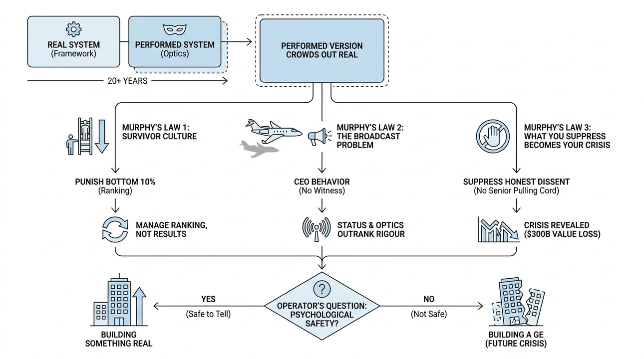 Murphy's Law: How performance culture can lead to crisis.