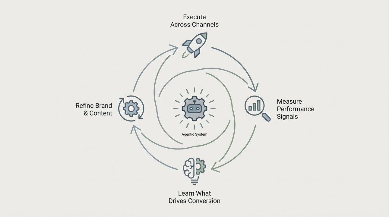 Agentic learning: Execute, measure, learn, repeat, improve.