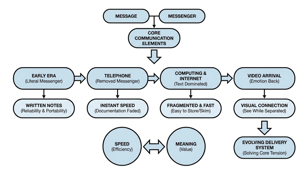 Communication: Evolving mediums, constant message.