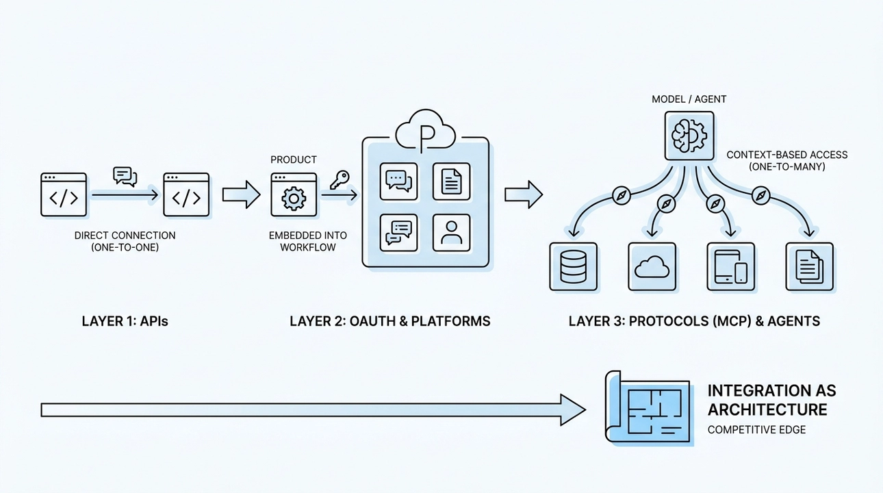 Integration stack: APIs, platforms, and protocols as new distribution.