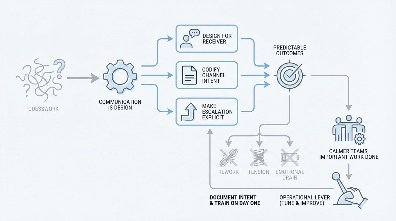 Design communication: Intentional, predictable, and effective.