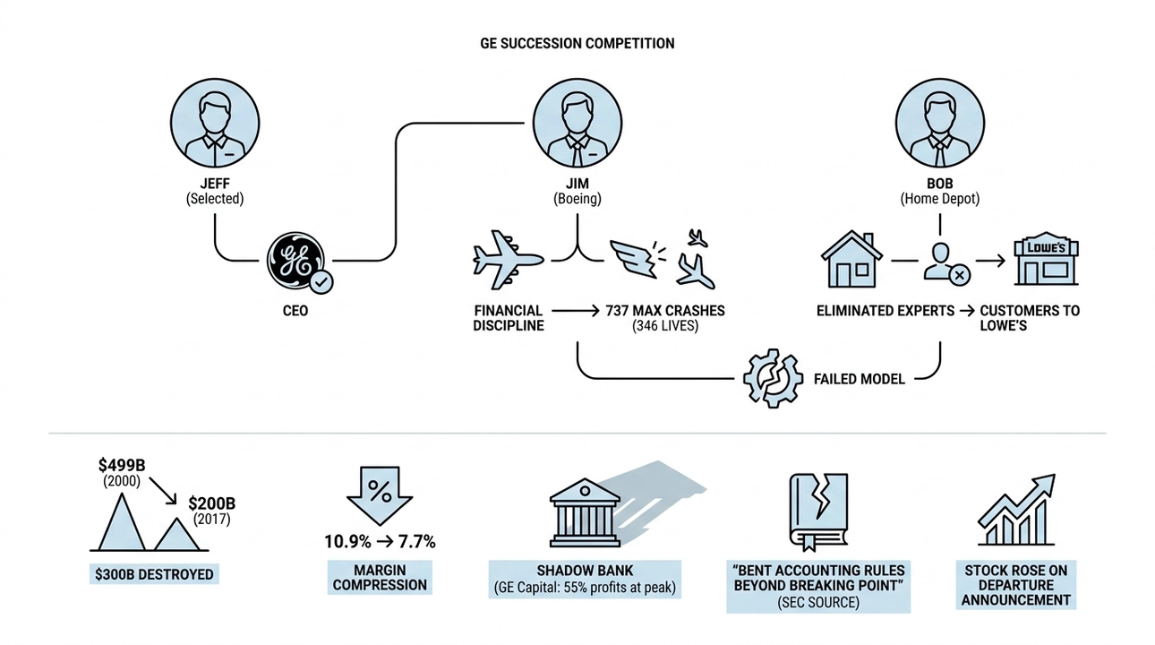 GE's succession: Good training, bad model, devastating results.