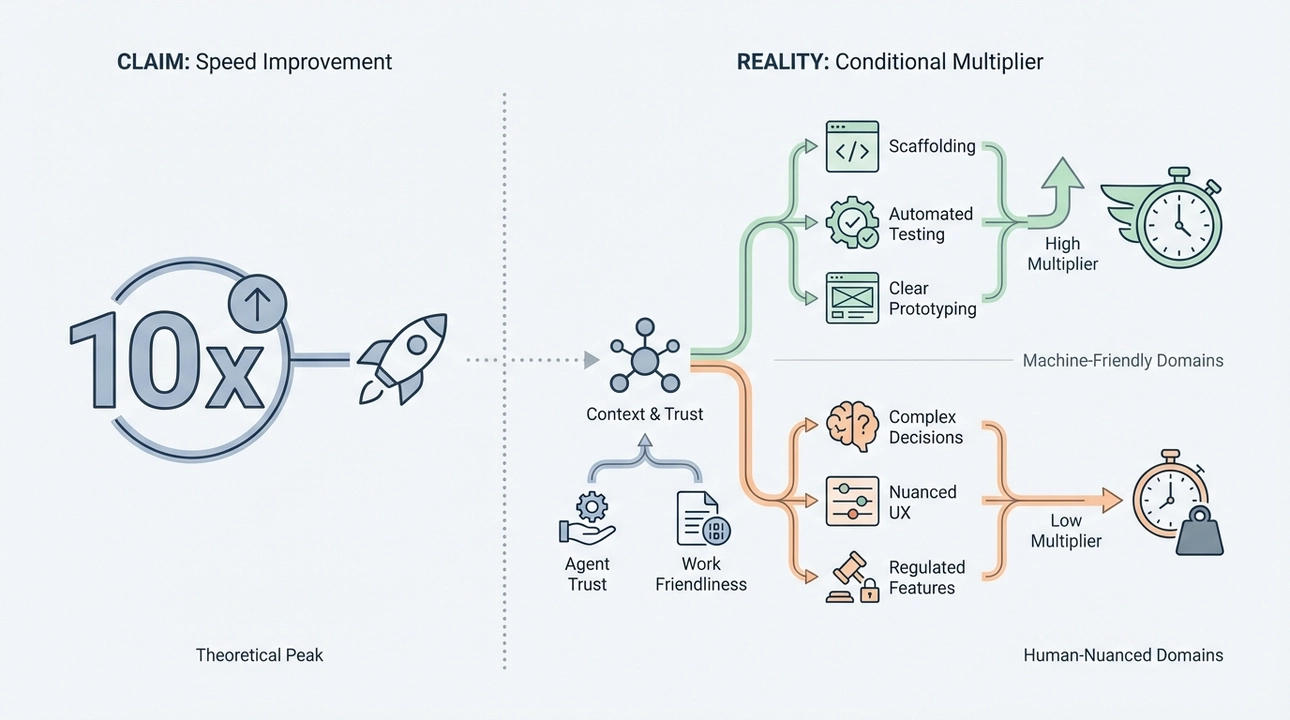 10x Productivity: Context matters for agentic workflow gains.